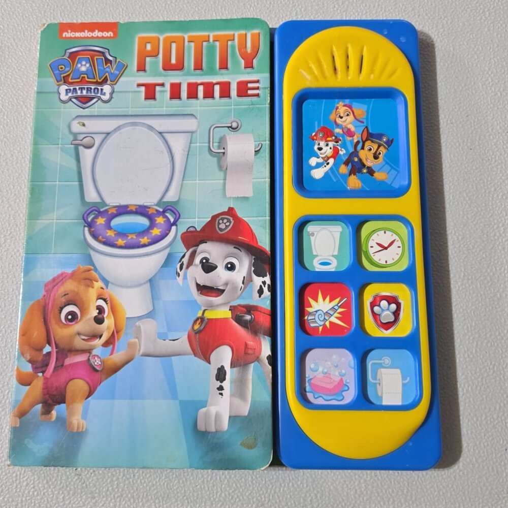 Paw Patrol Potty Time Book Toddler Potty Training HC Book Music & Sound Works
